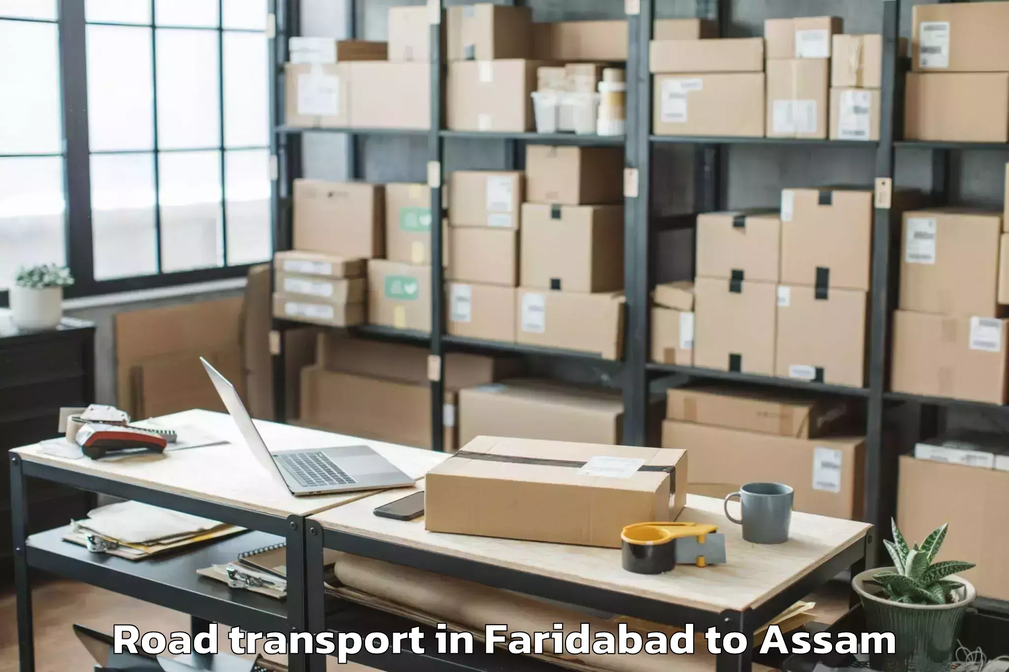 Quality Faridabad to Sonari Charaideo Road Transport